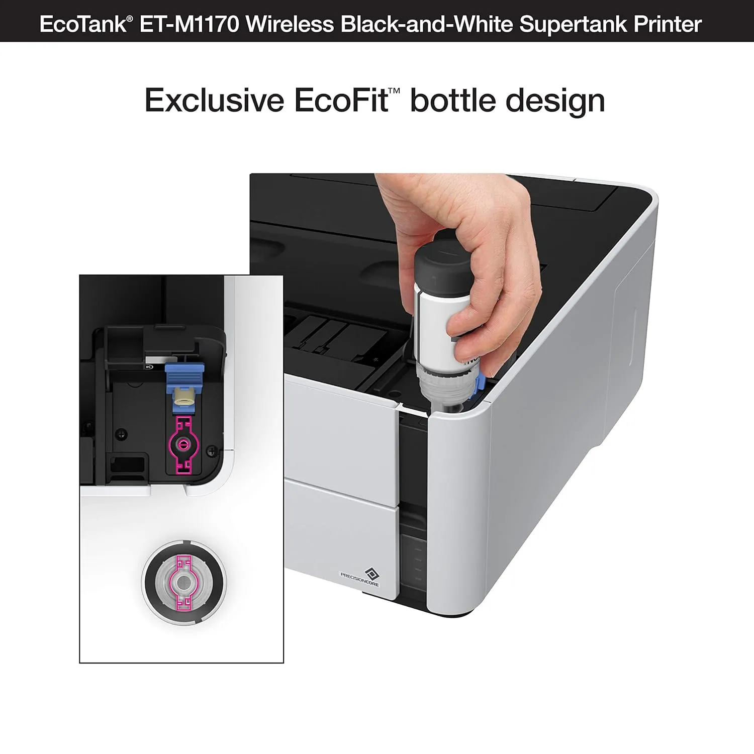 Epson Ink Tank Printer Mono M1170 A4 Single Function with Duplex | Lan | WiFi view 3